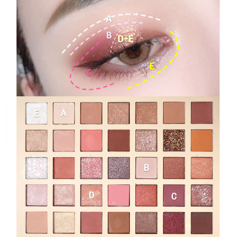 Bảng phấn mắt 35 màu Ruhuatu trẻ trung xinh xắn