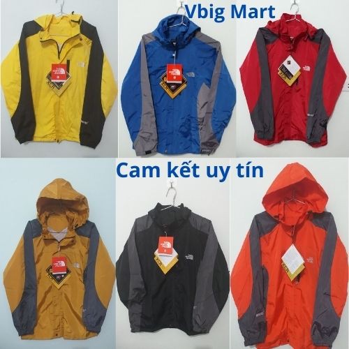 [Xả nốt kho] Áo khoác gió nam cao cấp 2 lớp có nón mũ TNF 5 trong 1 Vbig Mart