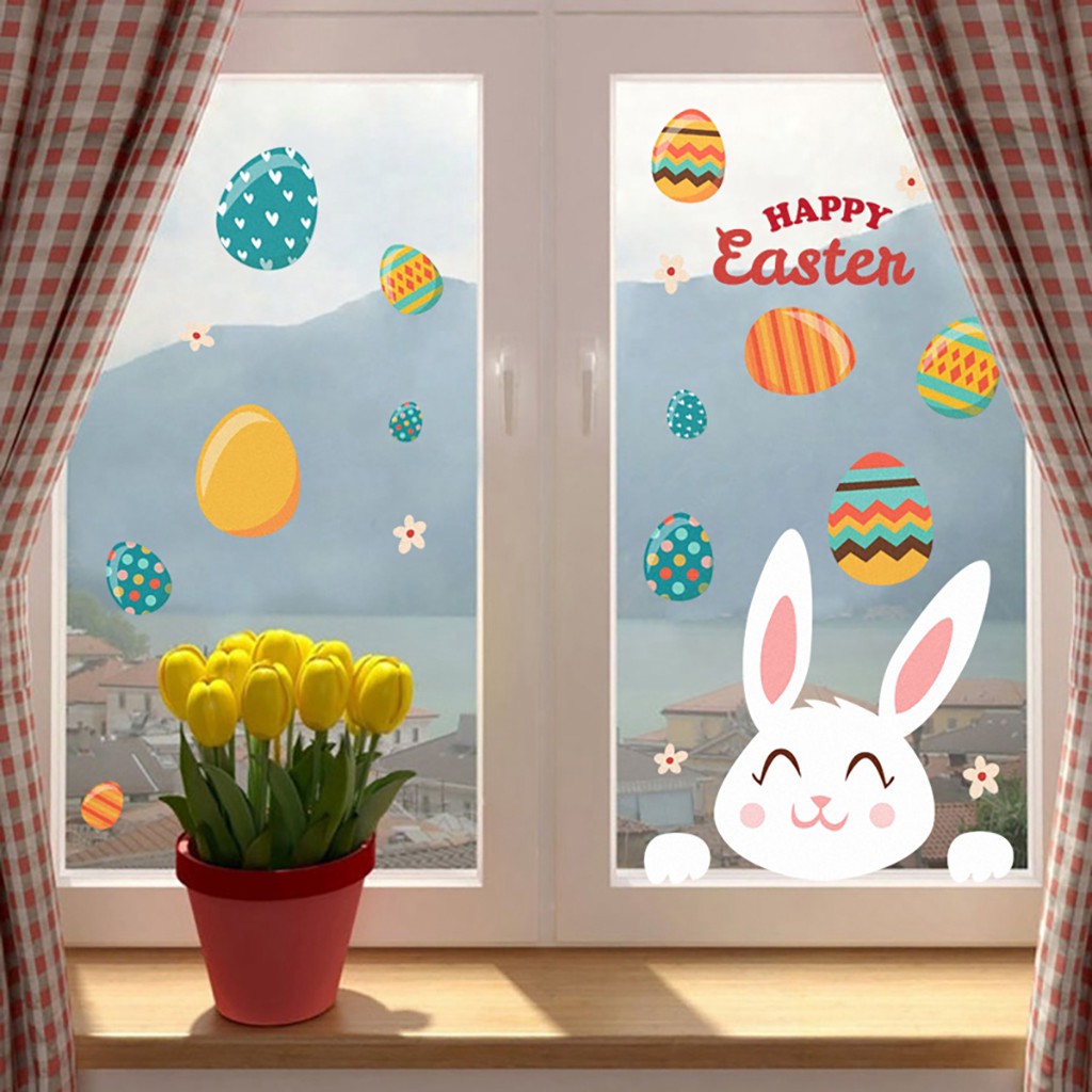 Miếng Dán Tường Tự Dính Happy Easter