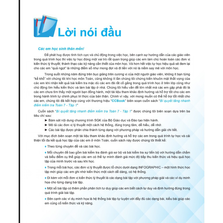 Sách - Bí quyết tăng nhanh điểm kiểm tra Toán 7 (tập 1)
