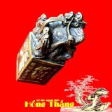 CỬU LONG KIM ẤN BẢO TỶ (Đồ đồng, phong thủy nhanh chóng thăng quan, tiến chức, phát tài.)