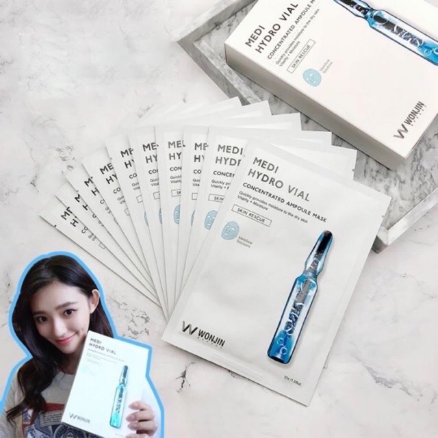 MẶT NẠ WONJIN MEDI HYDRO VIAL CONCENTRATED AMPOULE MASK