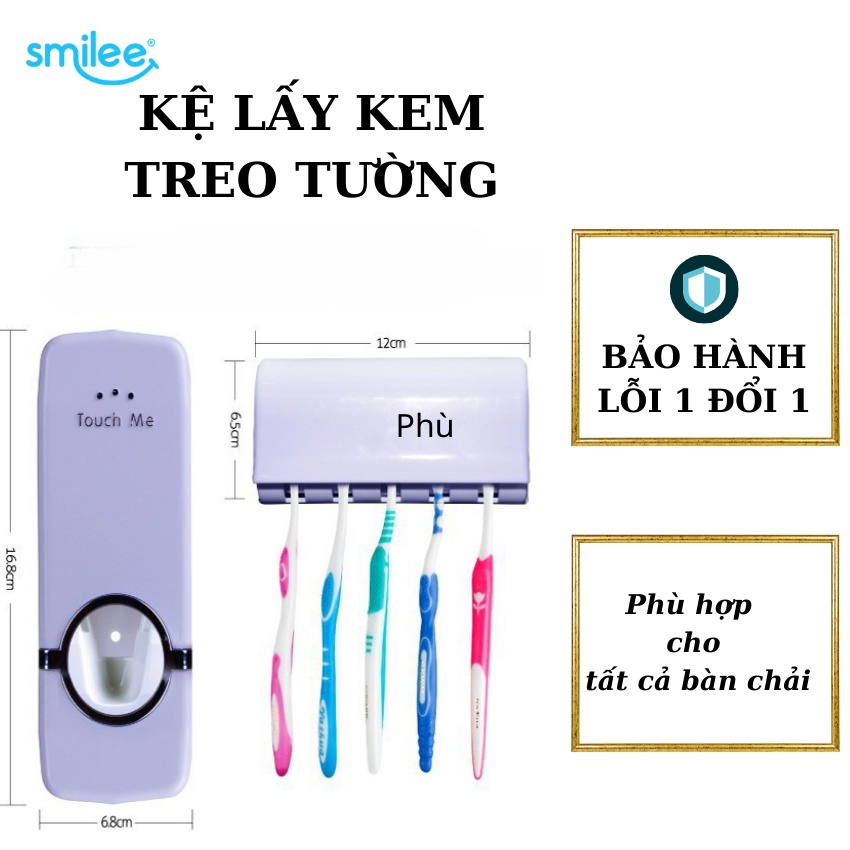 Bộ Dụng Cụ Nhã Kem Tự Động Bộ Lấy Kem Touchme  Kèm Theo Giá Treo Bàn Chải Thường