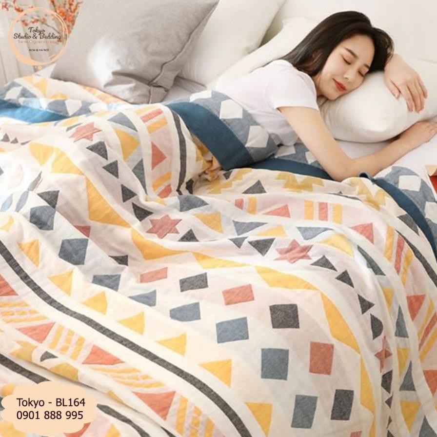 M79_Chăn Xô Cotton Sợi tre Organic_Dòng Basic siêu kháng khuẩn