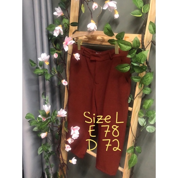 Quần tây Asos màu đỏ gạch 2hand