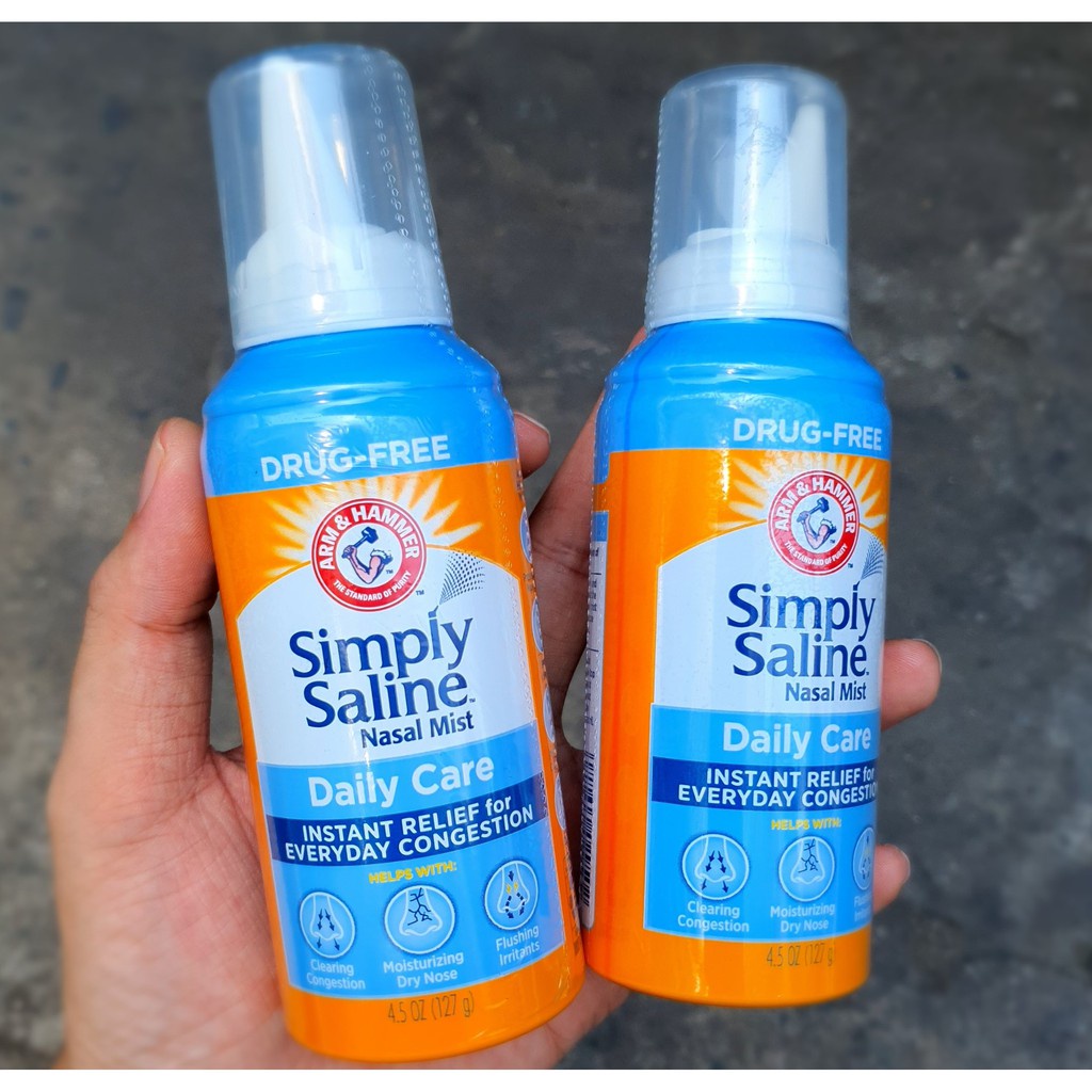 Xịt mũi hàng ngày Simply Saline - 127gram