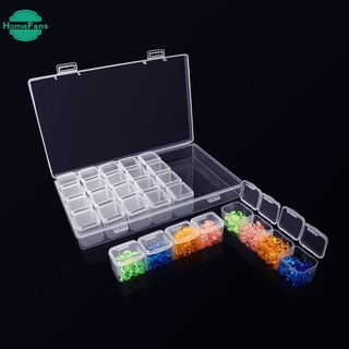 Hộp Nhựa 28 Ngăn Đựng Đá Làm Tranh Đính Đá Thủ Công Có Thể Điều Chỉnh
