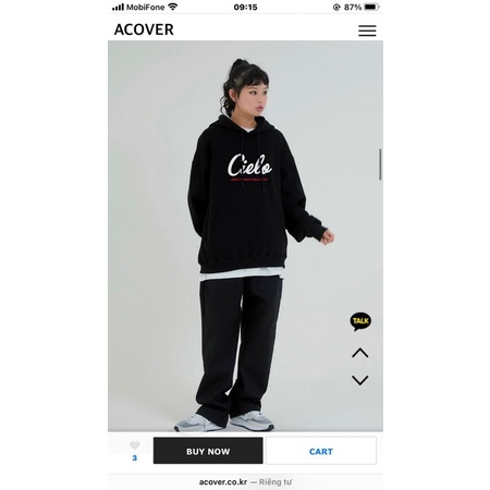 Áo Hoodie nỉ bông Unisex hiệu ACOVER xuất xịn 100%