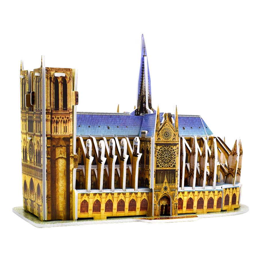 Bộ đồ chơi lắp ráp mô hình Nhà thờ Đức Bà Paris 3D dành cho trẻ em