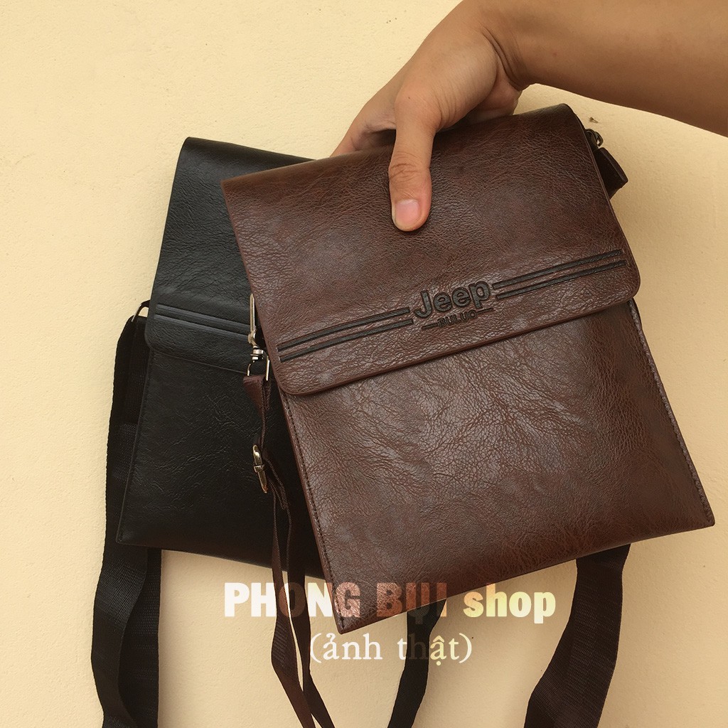 Túi Nam Đeo Chéo Chất Da Dày Đẹp Kiểu Dáng Thon Gọn Đựng Vừa Sách Vở Đi Học Tiện Lợi | BigBuy360 - bigbuy360.vn