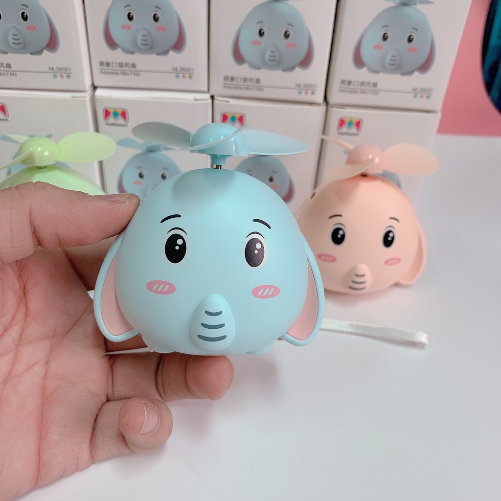 Quạt Mini hình voi con xinh xắn ( hình thật 100%) #8