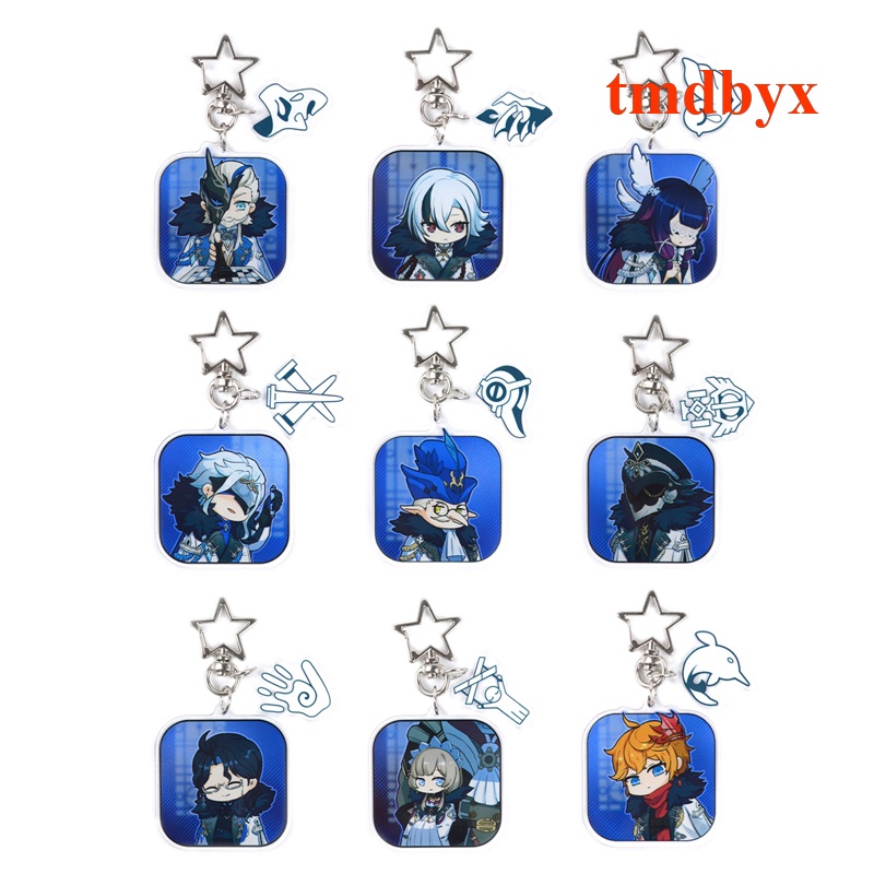 Tmdbyx Genshin Va Chạm Zhongli Diluc Móc Khóa Bằng Acrylic Hình Nhân Vật Game Venti Paimon Tartaglia Mona Dễ Thương