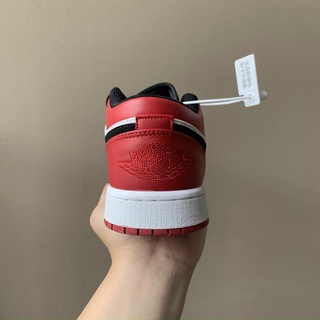 [FREE SHIP] giày JD đen đỏ cổ thấp