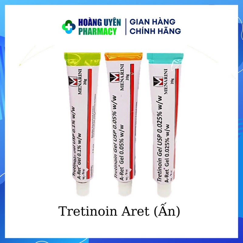 Kem Tretinoin Aret Ấn 0.025%/0.05%/0.1%