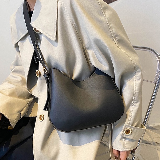Túi xách nữ công sở đeo chéo da trơn mềm phong cách Hàn Quốc basic CV14