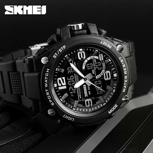 Đồng hồ thể thao nam SKMEI 1340 -DC2609 Kim điện tử, chống nước, chống va đập, đa chức năng, có đèn ban đêm nam tính | BigBuy360 - bigbuy360.vn