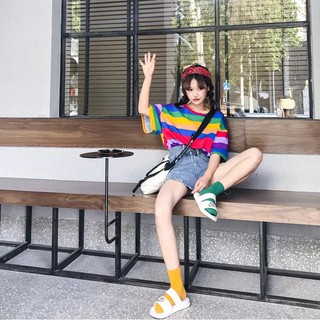 Áo phông cầu vồng ulzzang