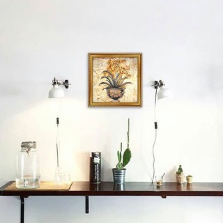 Tranh hoa lá cổ điển | Tranh sơn dầu in canvas khung composite W1941