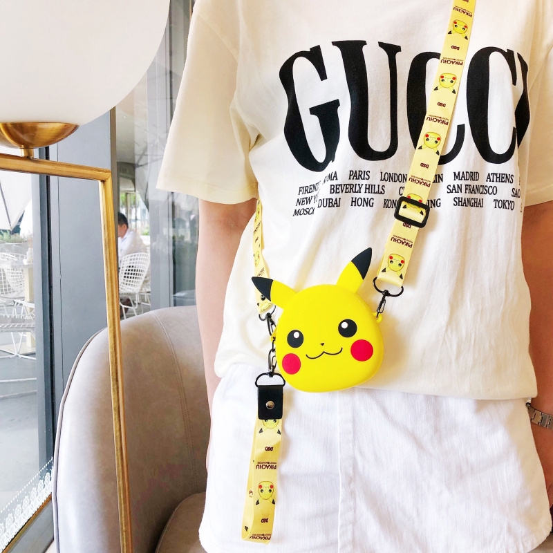 Túi cỡ nhỏ hình Pikachu có dây đeo chéo tự chọn kiểu dáng đáng yêu