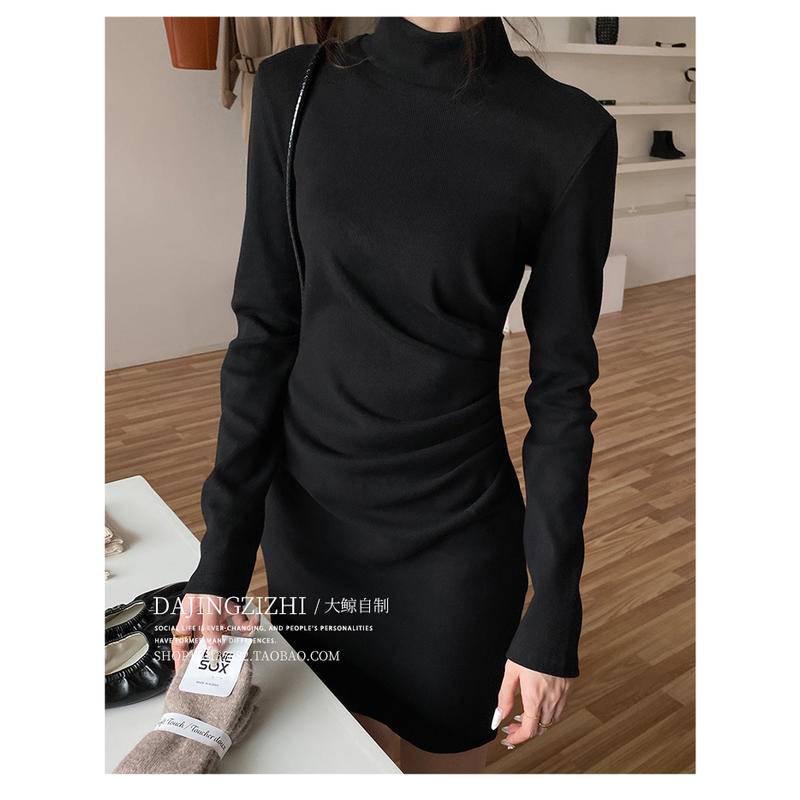 Đầm đen dáng ôm thời trang thu đông dành cho nữ