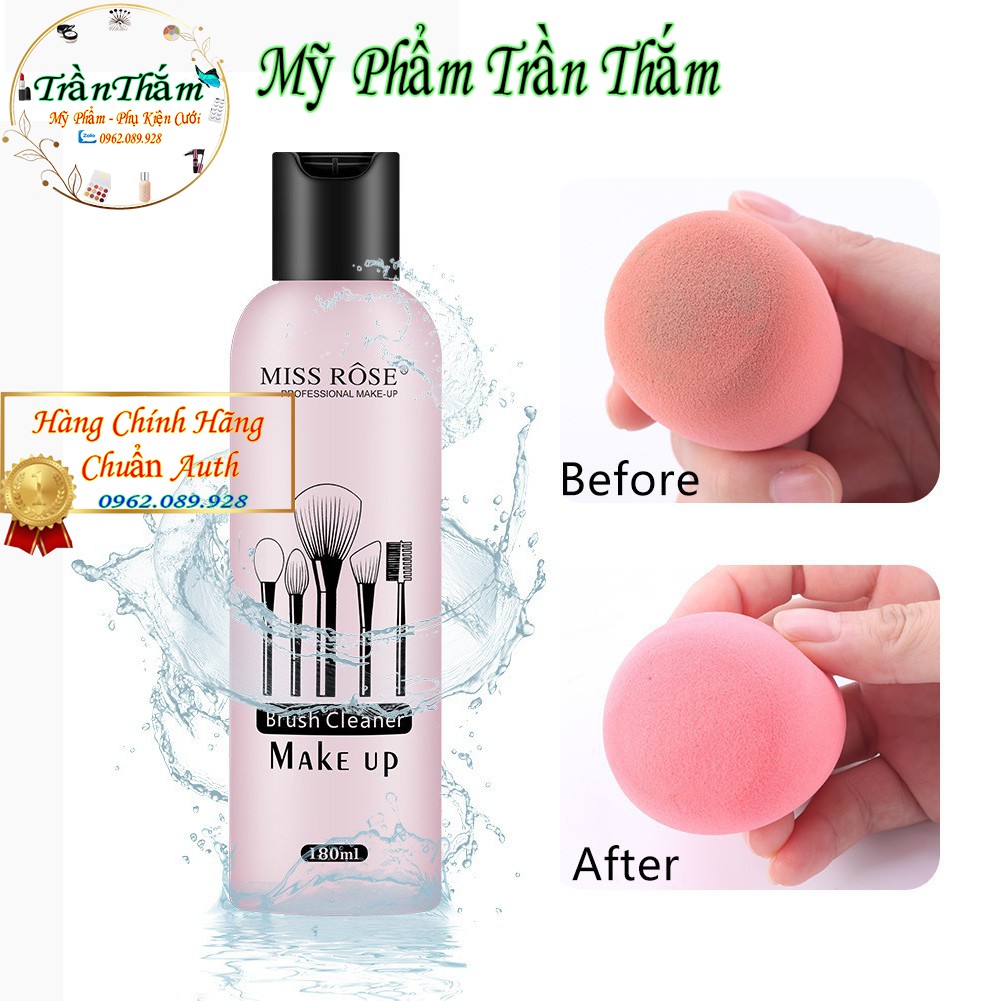 Nước rửa cọ Trang Điểm Miss Rose (180ml)