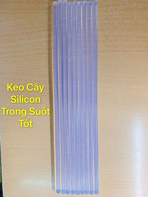 Combo 10 cây Keo Cây Silicon trong suốt tốt, sử dụng cho súng bắn keo lớn, nhỏ