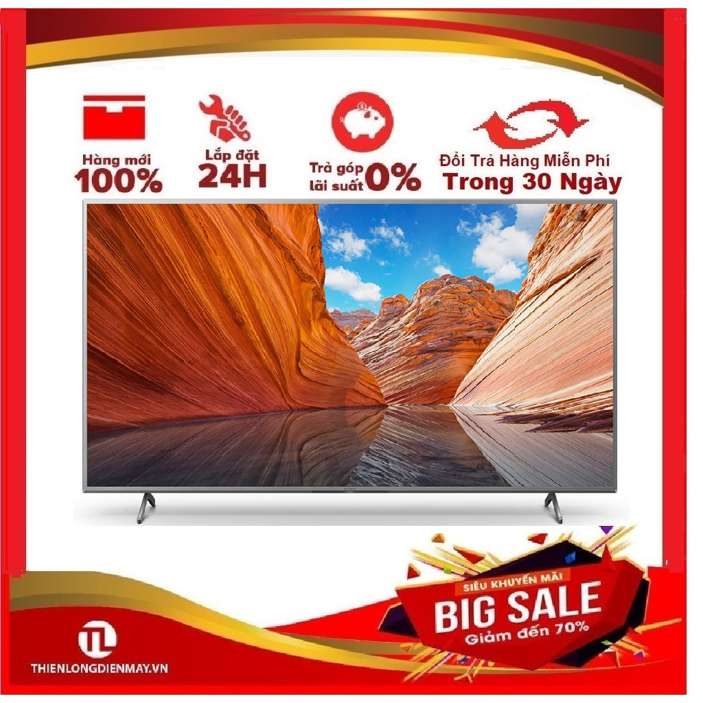 KD-55X80J/S - MIỄN PHÍ CÔNG LẮP ĐẶT HCM - Android Tivi Sony 4K 55 inch KD-55X80J/S Mới 2021