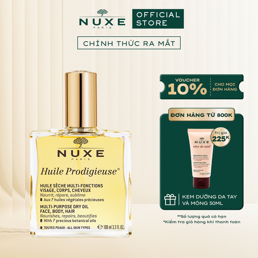 Dầu khô đa năng Nuxe Huile Prodigieuse® 100ml