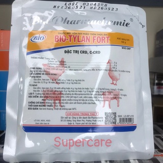 Bio tylan fort 100gr - chuyên crd trên heo & gia cầm hsd 26.05.23