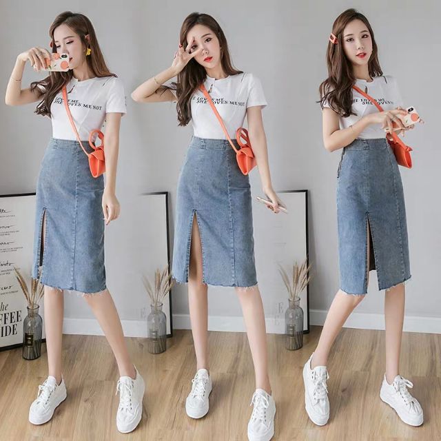 Chân Váy Dài Jean 🌈Freeshop🌈, Hàng QC chất đẹp | BigBuy360 - bigbuy360.vn