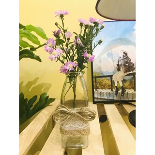 Lọ thuỷ tinh quấn dây thừng (decor và trang trí phòng)