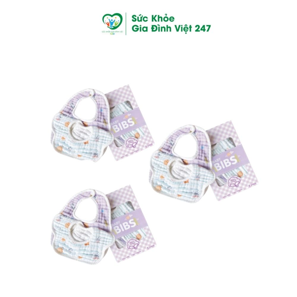 Yếm Ăn Dặm Blackmores - Chất Liệu Vải Xô Cao Cấp Cúc Bấm Mềm Mại suckhoegiadinhviet247