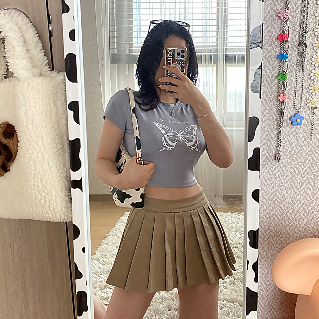 [Restock] Áo croptop hình con bướm