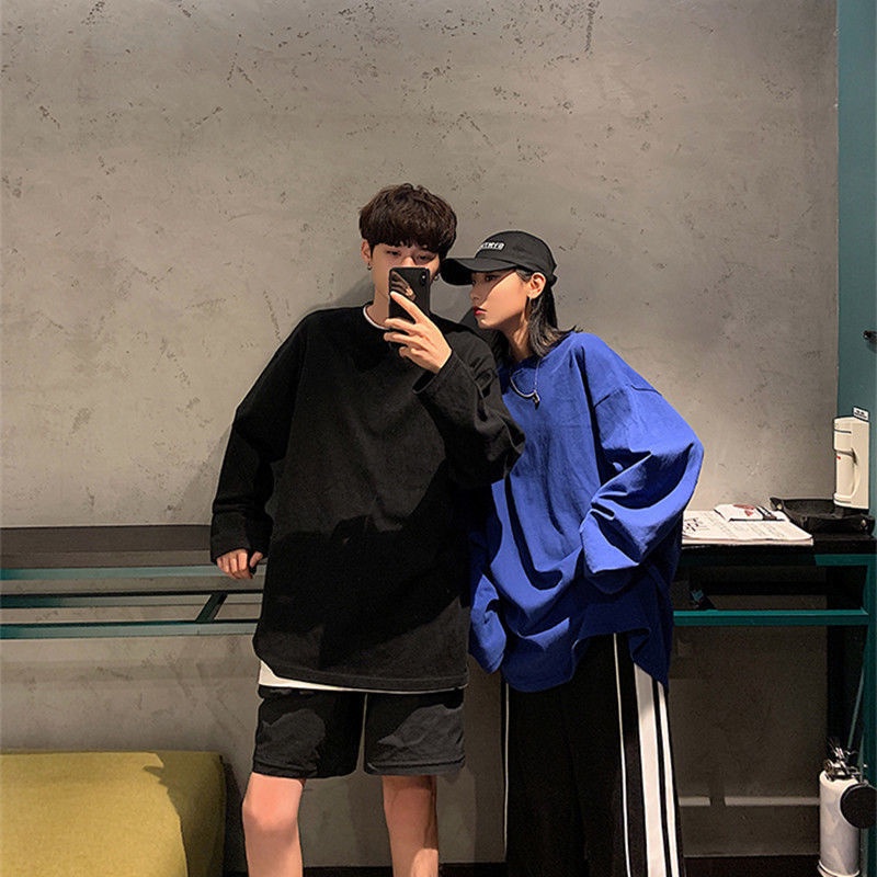 【Yuki】Áo phông dài tay trơn dáng thụng bassic Full màu | BigBuy360 - bigbuy360.vn