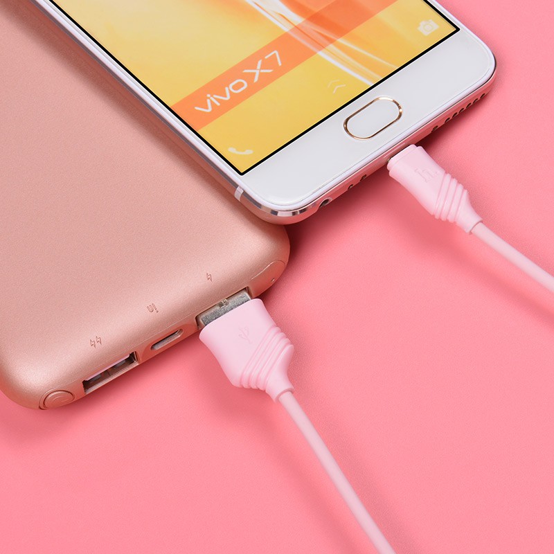 DÂY SẠC Hoco X6 cho Samsung Oppo Xiaomi..., kết nối Micro USB, sạc nhanh 2.4A, dài 1m – Chính Hãng