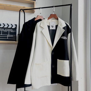 Áo khoác blazer dành cho nam có phối túi chất dày dặn cực đứng form