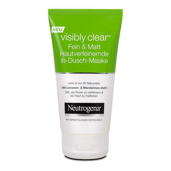 Sữa Rửa Mặt Se Khít Lỗ Chân Lông NEUTROGENA VISIBLY CLEAR PORE & SHINE DAILY SCRUB 150 ml (Xanh), Sữa Rửa Mặt Neutrogena