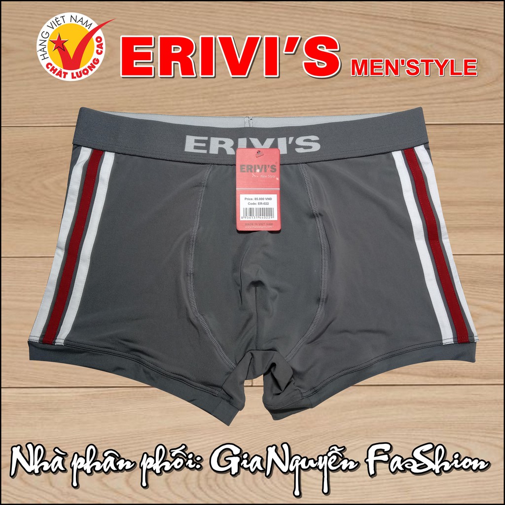 1 chiếc quần sịp đùi thun lạnh, quần Boxer thương hiệu ERIVI'S 022 - Hàng Việt Nam cao cấp