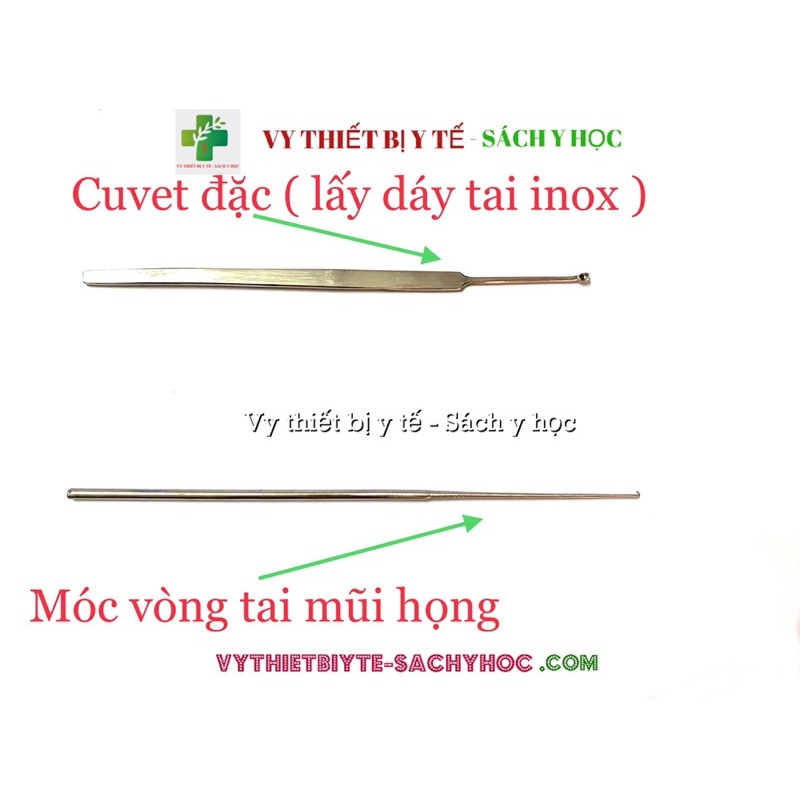 Thìa lấy dáy tai, cuvet đặc Tai mũi họng.