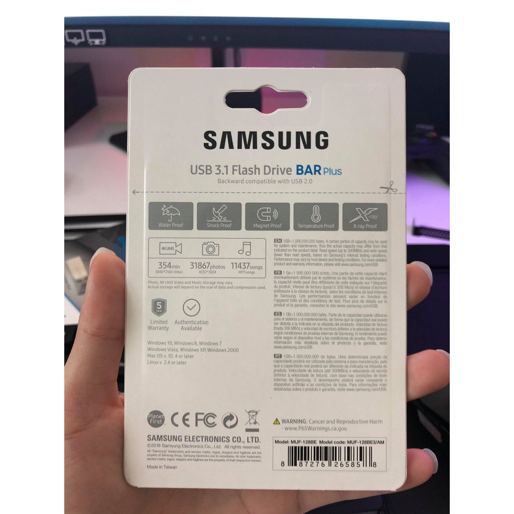 USB SAMSUNG BAR PLUS 128GB 64GB TỐC ĐỘ 200MB/S, CHỐNG NƯỚC | BigBuy360 - bigbuy360.vn