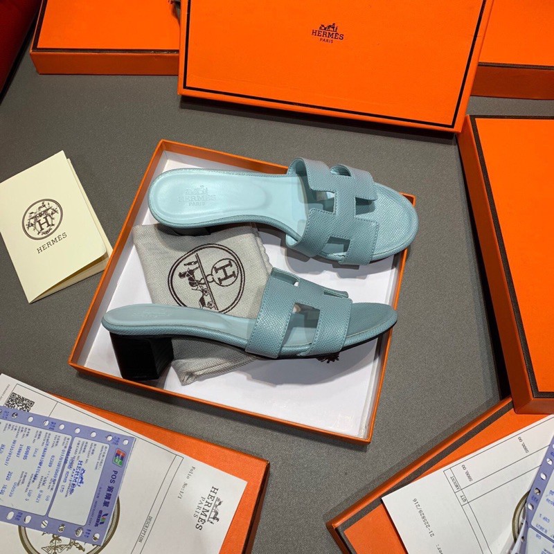 Guốc hm gót vuông super sale fullbox bill túi giấy