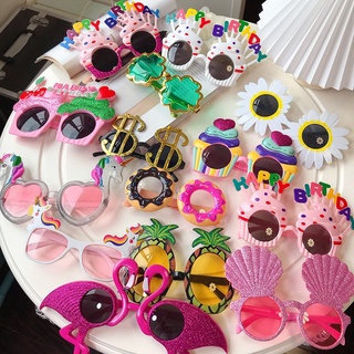 Party glasses birthday glasses funny glasses friends party dress up children& adult fashion sunglasses6/4