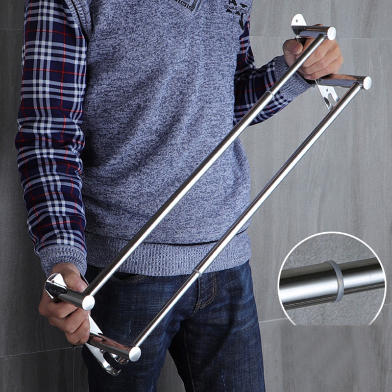 Giá Treo Khăn 3 Tầng Bằng Thép Không Gỉ Có Thể Điều Chỉnh Linh Hoạt Tiện Dụng