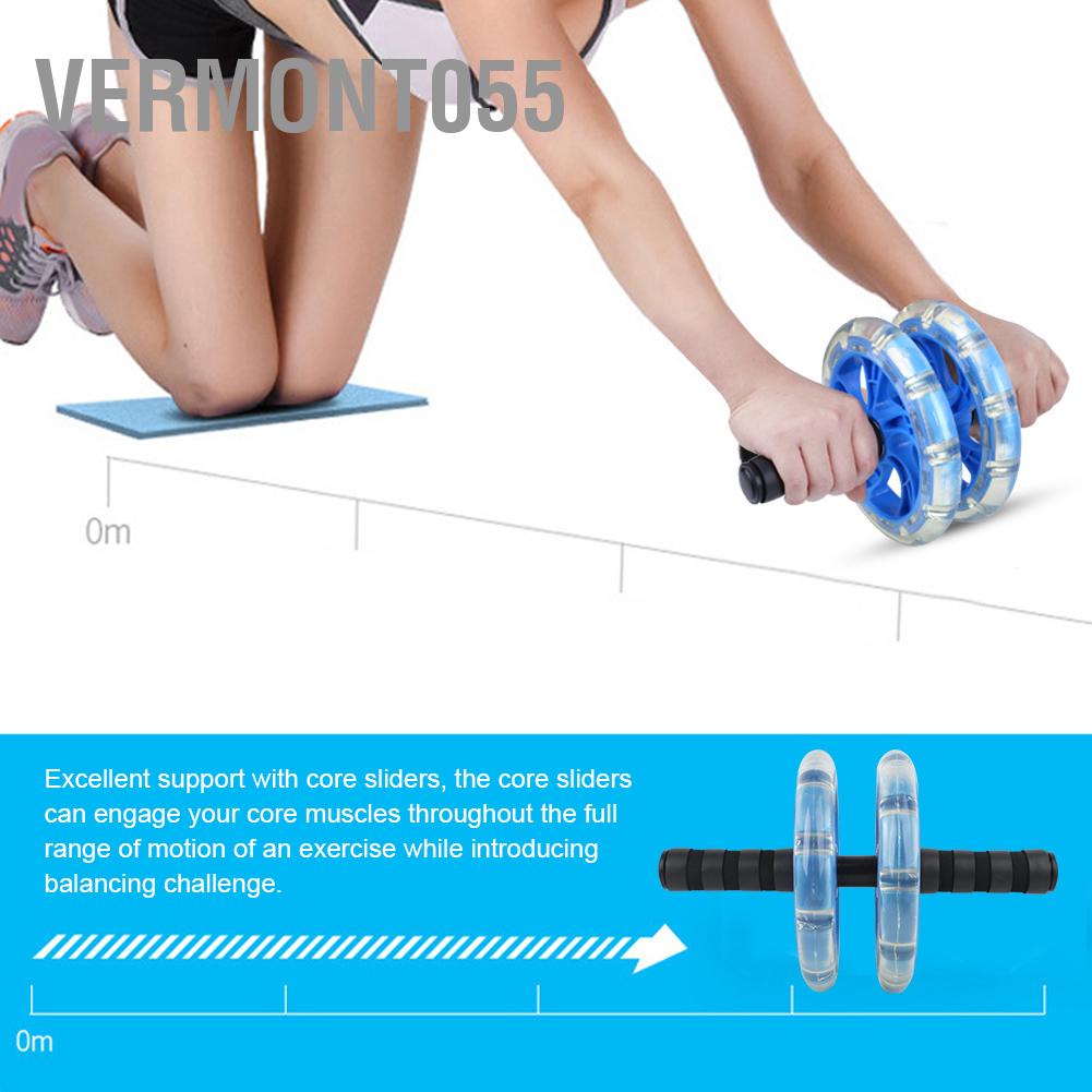 Có thể bán buôn Con lăn tập thể dục với vòng bi Tập Máy cơ bụng Kéo dây đeo Thiết bị luyện trong nước thao Giảm béo Vòng eo Vermont055 Hàng giao ngay