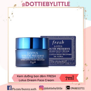 [BILL US] Kem dưỡng ban đêm FRESH Lotus Face Dream Cream