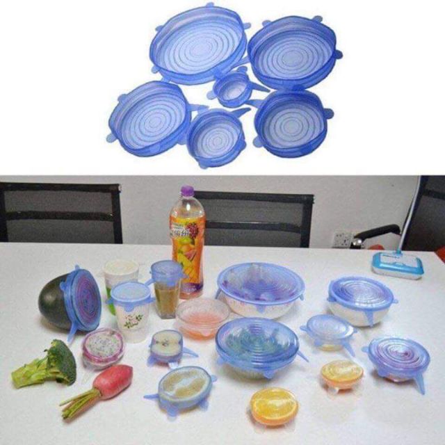 Set 6 Màng bọc thực phẩm Silicon