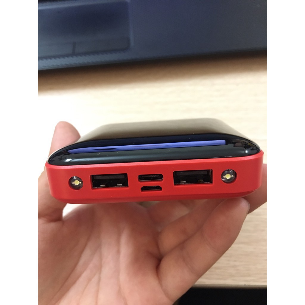 Sạc Dự Phòng Power Bank 20000mAh Mặt Kính Cao Cấp có ảnh thật __PhukienTrungbinh