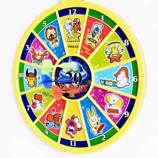 Bảng phi tiêu nam châm 2 mặt an toàn cho bé đường kính 28cm(tặng 01 móc dán tường 3D)