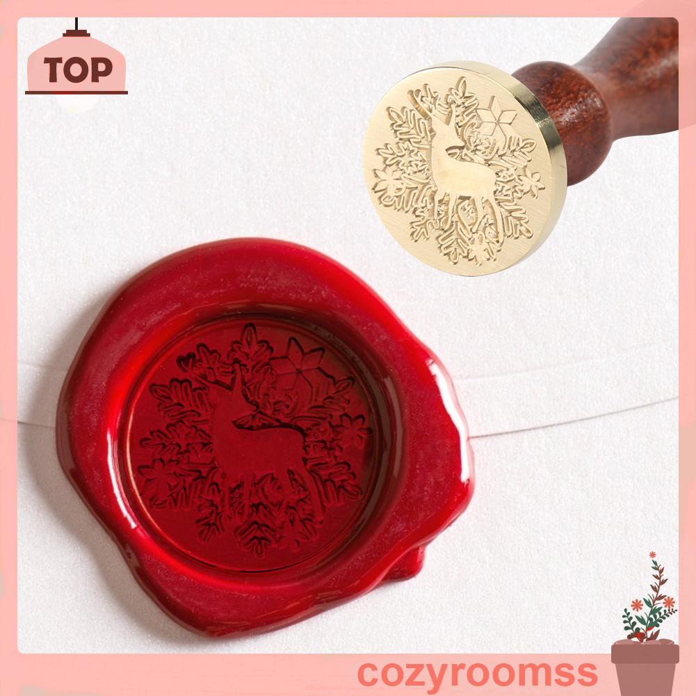 Con Dấu Tay Cầm Bằng Gỗ Phong Cách Retro