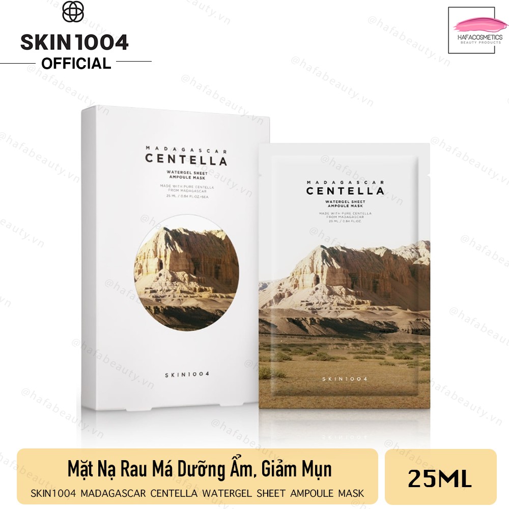 Mặt Nạ Dưỡng Ẩm, Giảm Mụn, Giảm Kích Ứng Da Skin1004 Madagascar Centella  Sheet Ampoule Mask 25ml _ Skin1004 Chính Hãng